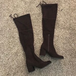 Over the Knee Brown Boots